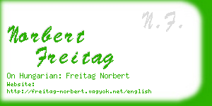 norbert freitag business card